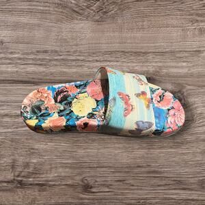 Johnny Was Women's Costa Azul Butterfly Pool Slide Sandals Size 6M
